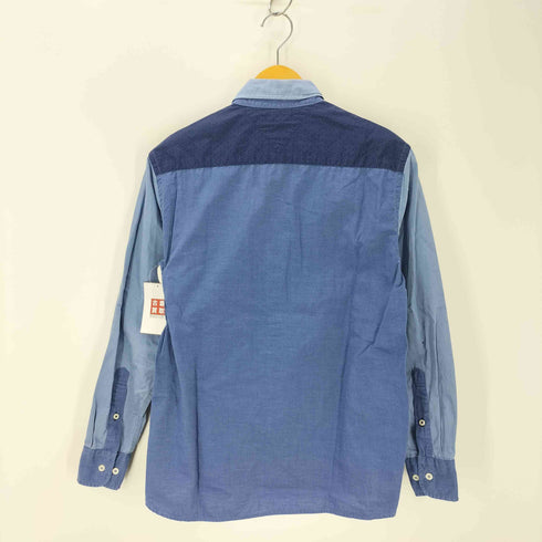 トミーヒルフィガー TOMMY HILFIGER ロゴ刺繍 切替ボタンダウンシャツ メンズ S