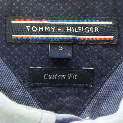 トミーヒルフィガー TOMMY HILFIGER ロゴ刺繍 切替ボタンダウンシャツ メンズ S