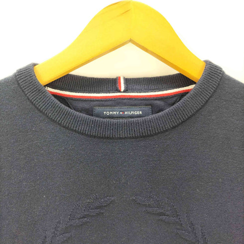 トミーヒルフィガー TOMMY HILFIGER 月桂冠ロゴ クルーネックニット メンズ XS