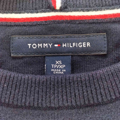 トミーヒルフィガー TOMMY HILFIGER 月桂冠ロゴ クルーネックニット メンズ XS
