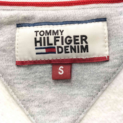 トミージーンズ tommy jeans ロゴ ワッペン クルーネック スウェット メンズ S