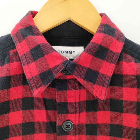 トミー TOMMY エルボーパッチネルシャツ メンズ S