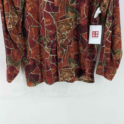 ジュンメン JUN MEN 80-90s ポリ100 オープンカラー総柄シャツ メンズ ONE SIZE