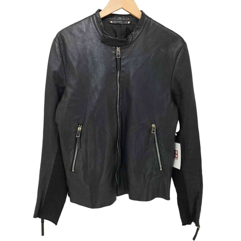 ポールスミス Paul Smith シングルライダースラムレザージャケット メンズ import:M