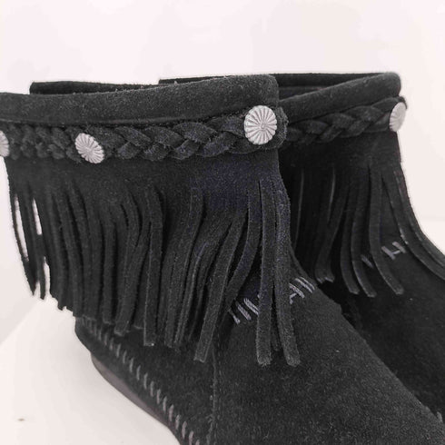 ミネトンカ Minnetonka スウェード フリンジ ウエスタン ショートブーツ レディース 8