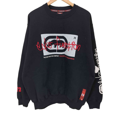 ECKO FUNCTION フロントロゴ刺繍クルーネックスウェットシャツ メンズ JPN:XL