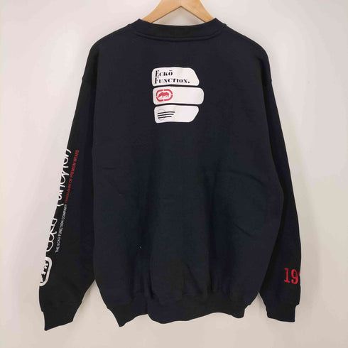 ECKO FUNCTION フロントロゴ刺繍クルーネックスウェットシャツ メンズ JPN:XL