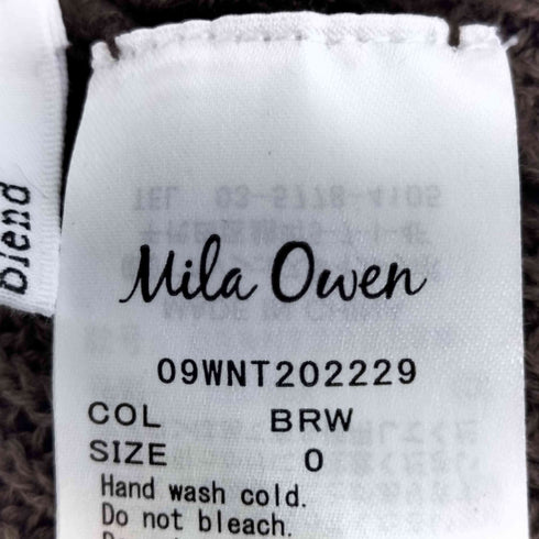 ミラオーウェン Mila Owen リネン混ノースリタートルニット レディース JPN:0