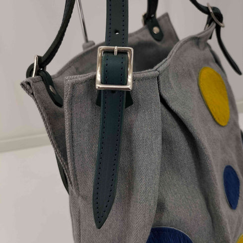 T.A design ドット型 マルチカラー トートバッグ レディース