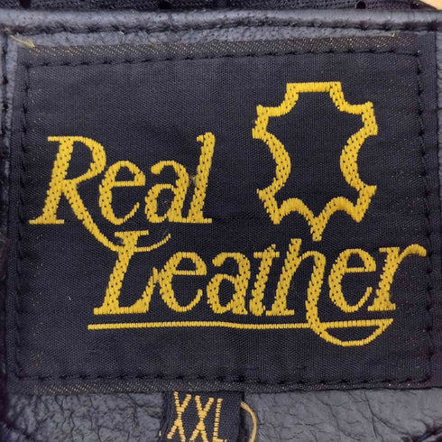 real leather レーシングジャケット メンズ import:XXL