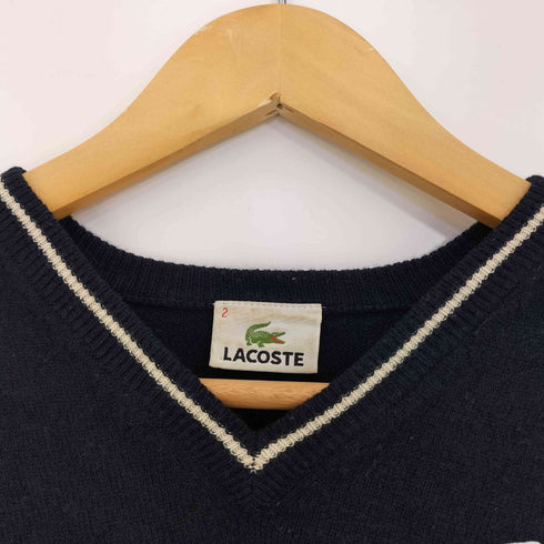 ラコステ LACOSTE ワンポイント チルデンニット Vネックニット レディース 2