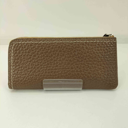 ペレボルサ PELLE BORSA ブランドロゴ L字ジップ レザーウォレット レディース
