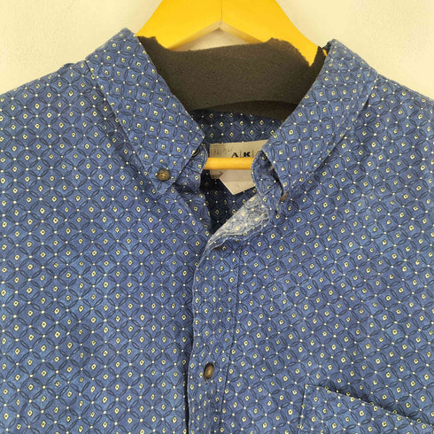 エディーバウアー Eddie Bauer 90s AKA 小紋柄 ボタンダウンシャツ メンズ XXL