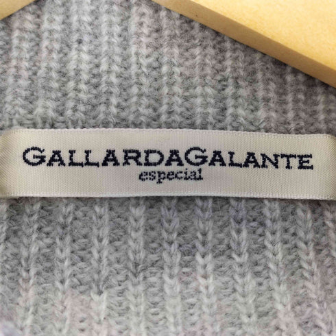 ガリャルダガランテ GALLARDAGALANTE ウール混 袖素材切替 ニットセーター レディース FREE
