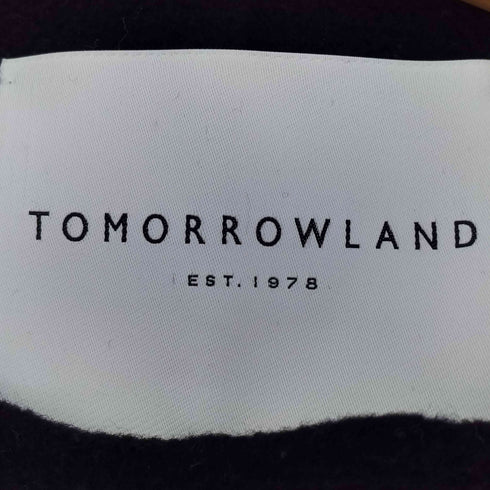 トゥモローランド TOMORROWLAND プレミアムウールリバーノーカラーコート レディース UK:36