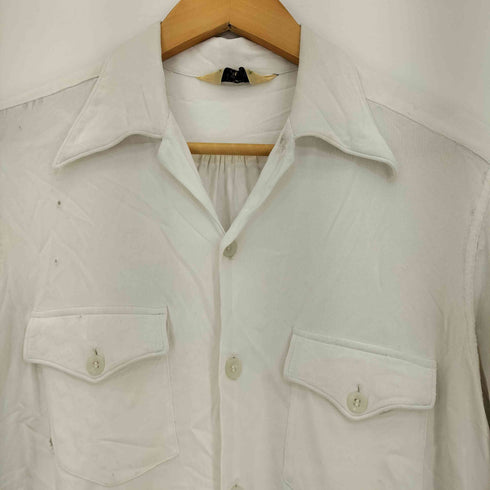 タウンクラフト TOWNCRAFT 70s レーヨンギャバ 開襟シャツ メンズ import:M