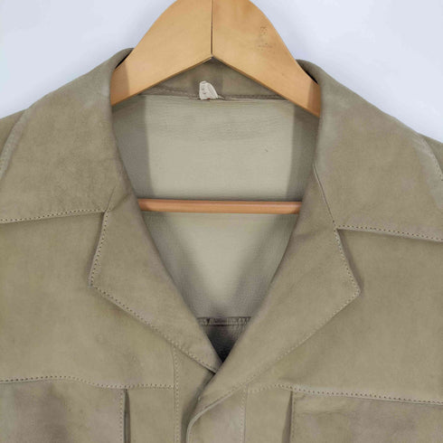 BARDIN PARIS スエード オープンカラーシャツジャケット メンズ JPN:3