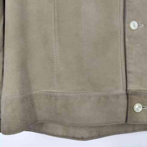 BARDIN PARIS スエード オープンカラーシャツジャケット メンズ JPN:3