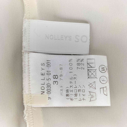 ノーリーズソフィー NOLLEY’S sophi サテンタックブラウス レディース 38
