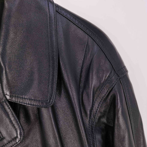 WARMCOMPANY イタリア製 シープレザー レザージャケット ハーフコート メンズ import:L