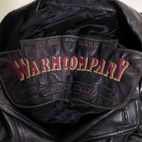WARMCOMPANY イタリア製 シープレザー レザージャケット ハーフコート メンズ import:L