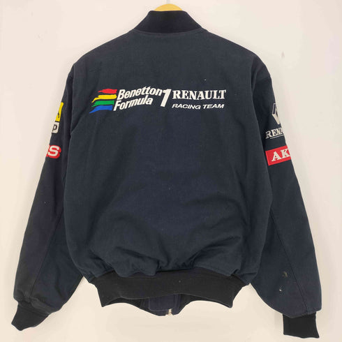 BENETTON FORMULA 90S ワッペン ジップアップブルゾン レーシング メンズ import:M