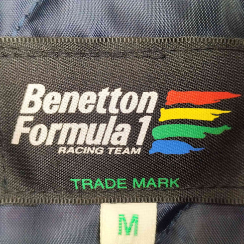 BENETTON FORMULA 90S ワッペン ジップアップブルゾン レーシング メンズ import:M