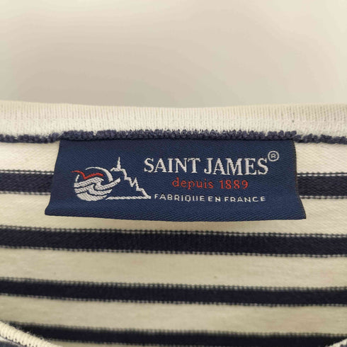 セントジェームス SAINT JAMES フランス製 ボーダー ボートネック L/S Tシャツ バスクシャツ レディース import:XS