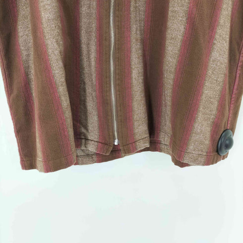 シュプリーム Supreme Stripe Flannel Zip Up Shirt メンズ JPN:M