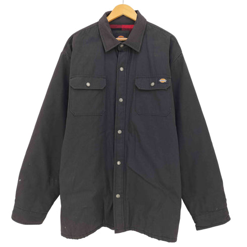 ディッキーズ Dickies 裏地チェック 中綿ダックジャケット メンズ 2XL