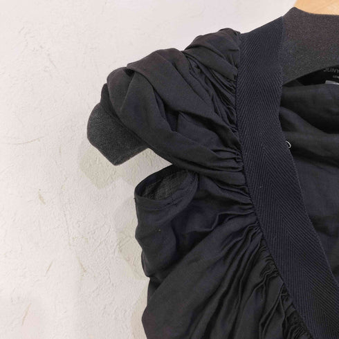 ジュンヤワタナベコムデギャルソン JUNYA WATANABE COMME des GARCONS 変形 ギャザリングリネンドレス ワンピース レディース