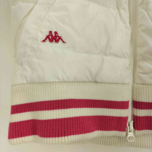 カッパ Kappa GOLF ゴルフ ロゴワッペン ボタンダウン ジップアップ ダウン ベスト レディース JPN:M