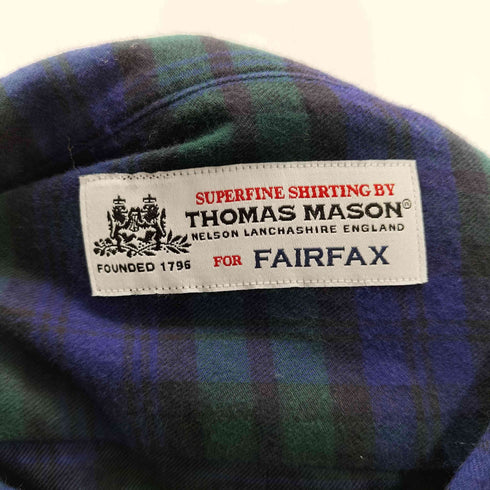 トーマスメイソンフォーフェアファクス THOMAS MASON for FAIRFAX L/S BD チェックシャツ メンズ JPN:L