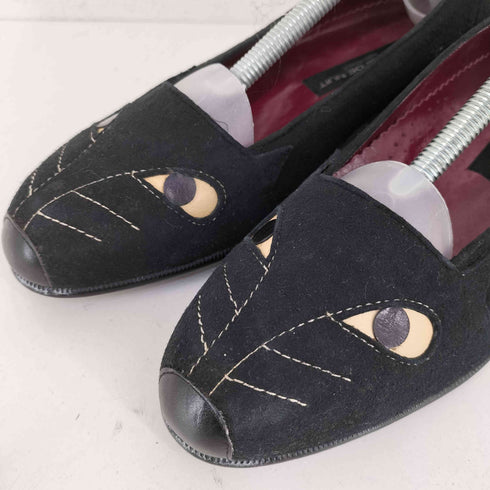 トキオクマガイ TOKIO KUMAGAI 80-90s HOMME DE NUIT 猫 スウェードローファー レディース JPN:23