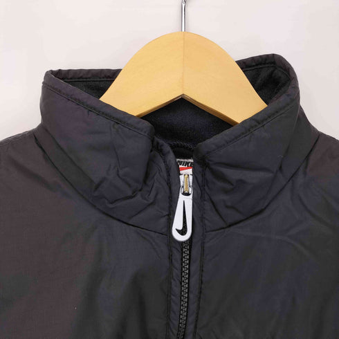 ナイキ NIKE 90S~00S 銀タグ アーム素材切替 パテッドブルゾン レディース import:M