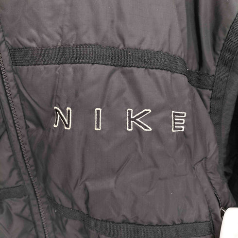 ナイキ NIKE 90S~00S 銀タグ アーム素材切替 パテッドブルゾン レディース import:M