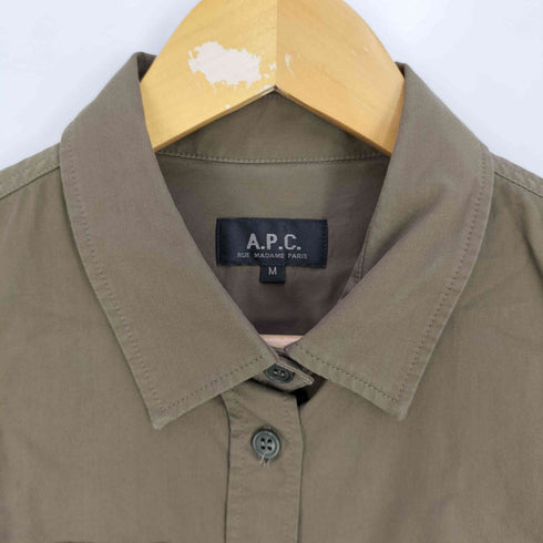 アーペーセー A.P.C. ラトビア製 アームワッペン ミリタリーシャツ レディース import:M
