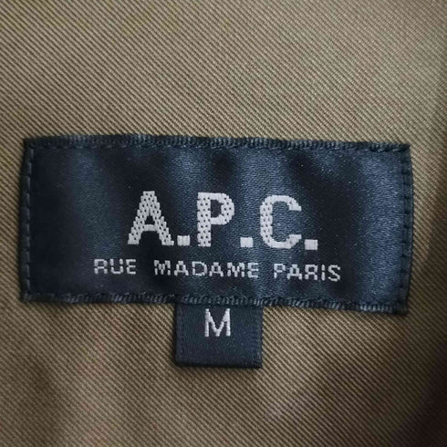アーペーセー A.P.C. ラトビア製 アームワッペン ミリタリーシャツ レディース import:M