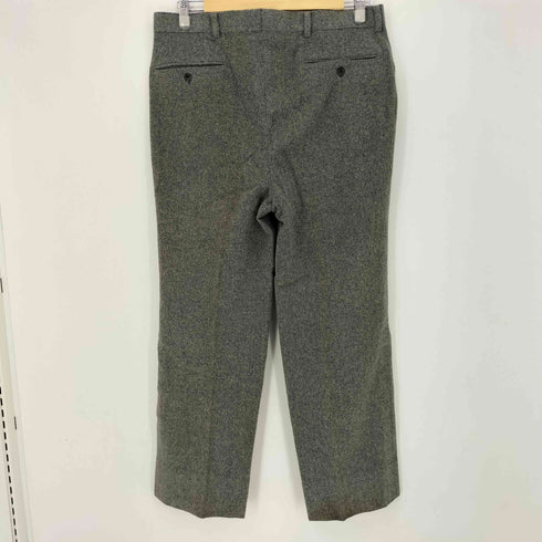 パパス papas カシミヤ混 センタープリーツ2タックウールテーパードスラックス メンズ