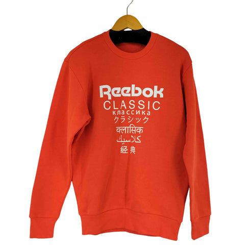リーボッククラシック REEBOK CLASSIC 両面プリントクルーネックスウェット メンズ JPN:XL