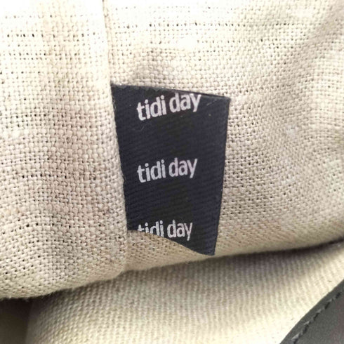 tidi day リボン レザー ショルダーバッグ レディース