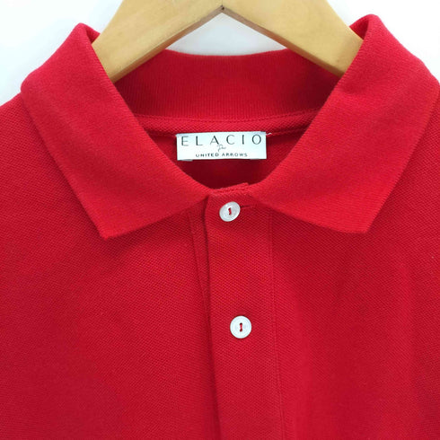 ユナイテッドアローズ UNITED ARROWS ELACIO LOINGロワン コットン鹿の子ソリッドL/Sポロ メンズ 3