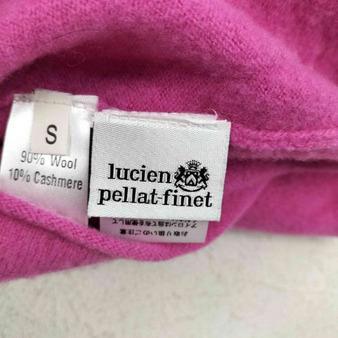 ルシアンペラフィネ Lucien Pellat-Finet カシミヤ混 フロントスカル ラインストーンクルーネックニット レディース JPN:S