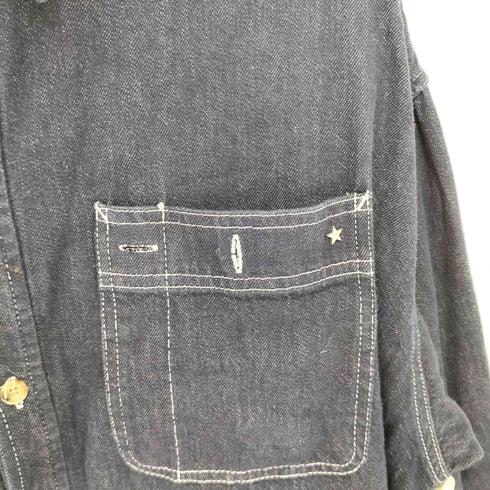コンバーストウキョウ CONVERSE TOKYO 背面刺繍 デニムシャツ ロング ワンピース レディース