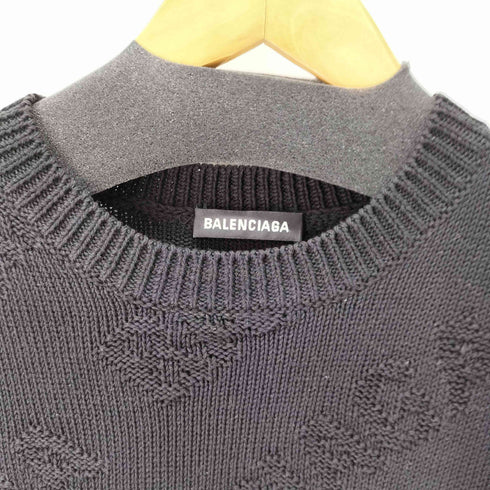 バレンシアガ BALENCIAGA 19AW ロゴジャガードニットセーター メンズ JPN:XS