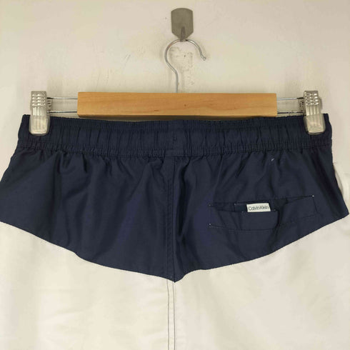 カルバンクライン CALVIN KLEIN ロゴ刺繍 ボーダースイムショーツ メンズ JPN:S