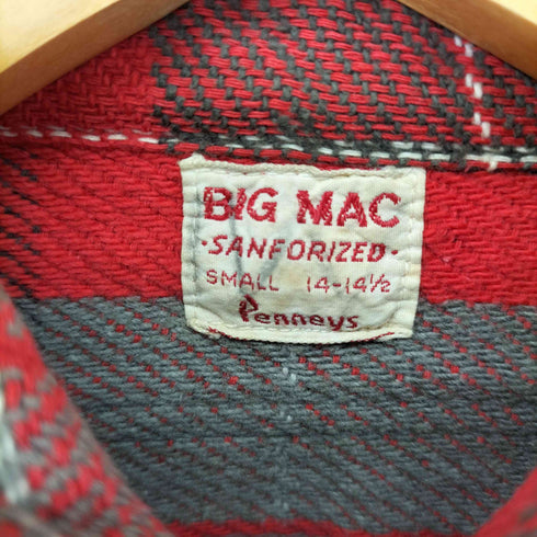 ビッグマック BIG MAC PENNEYS 60S チェック ヘビーネルシャツ 14 1/2 メンズ import:S