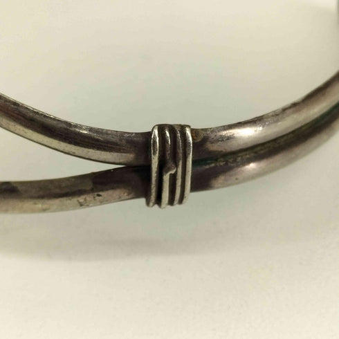 ナバホ族 silver925 ターコイズ コーラル バングル メンズ