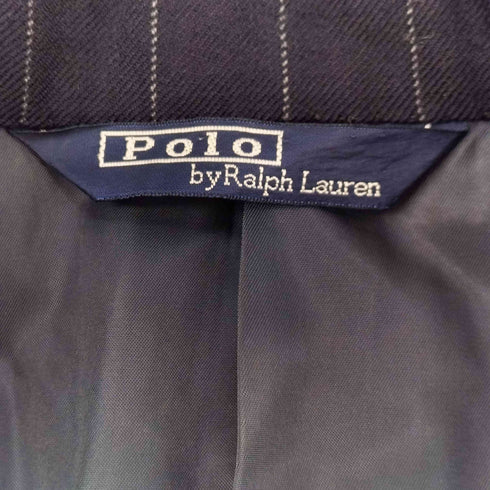 ポロバイラルフローレン Polo by RALPH LAUREN 80s-90s 三角タグ ピンストライプ 2Bテーラードジャケット スラックス メンズ