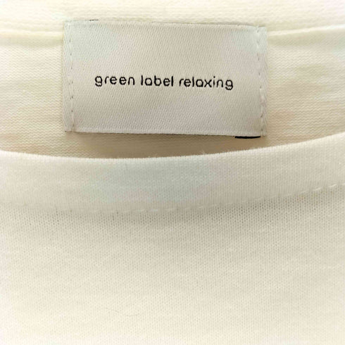 グリーンレーベルリラクシング GREEN LABEL RELAXING オーバーサイズ スリット Tシャツ レディース FREE